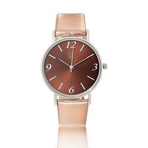 NewYork&Co Polished Silvertone rose-gold Watch